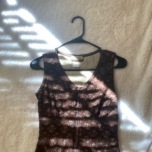 Brown work tank top
